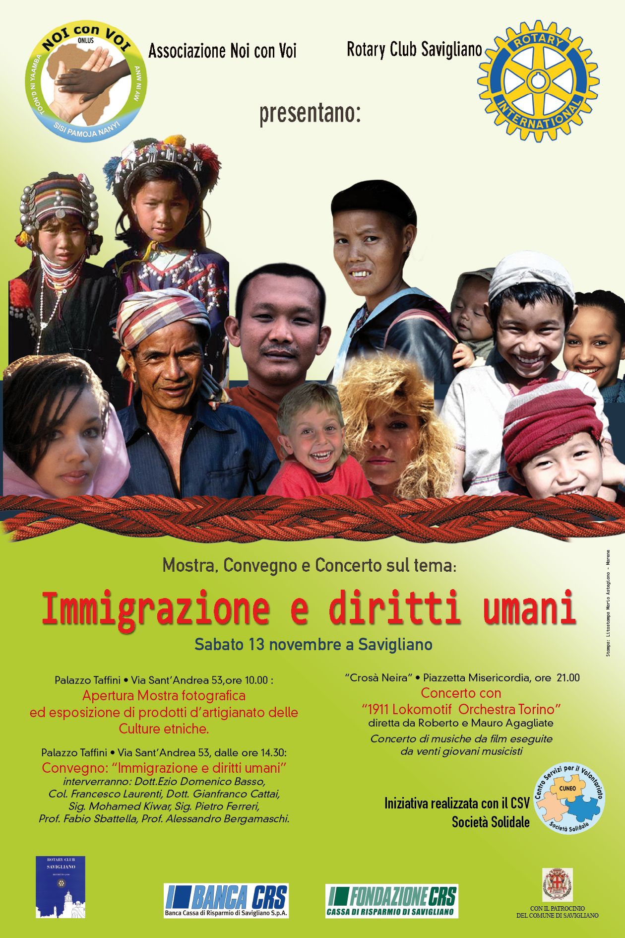 13 novembre 2010: Convegno sull'immigrazione "Immigrazione e diritti umani"
