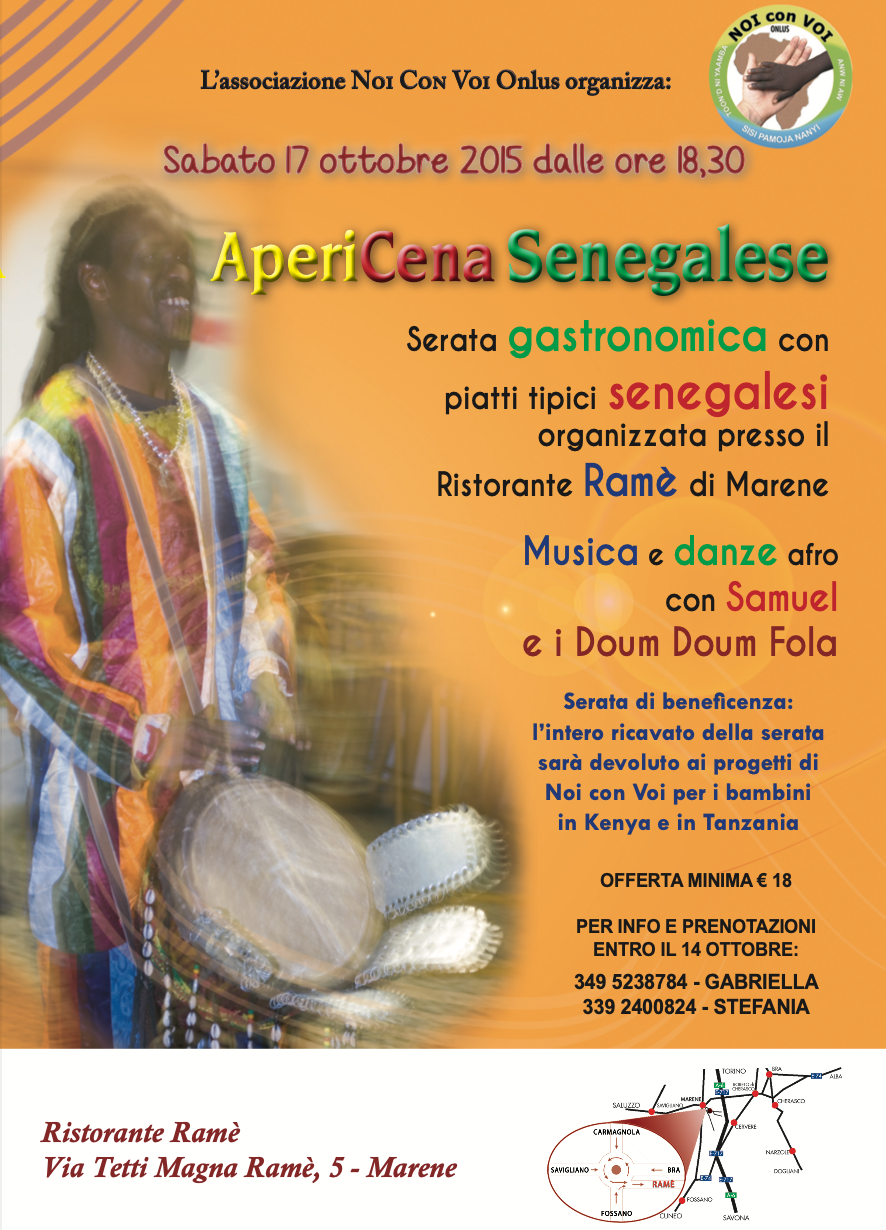 17 ottobre 2015: Apericena senegalese